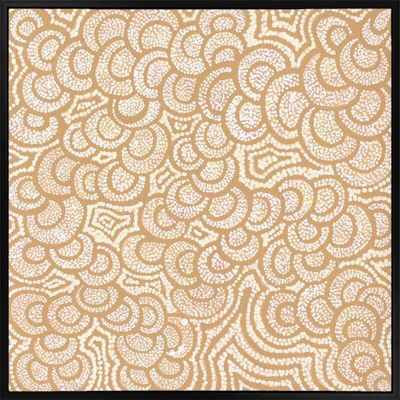 Lukarrara Jukurrpa Mustard Canvas Art Print