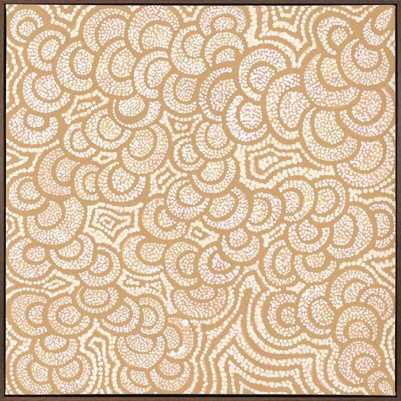 Lukarrara Jukurrpa Mustard Canvas Art Print