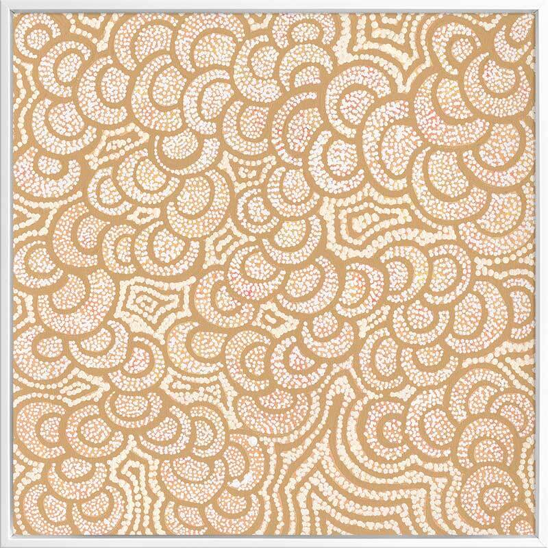 Lukarrara Jukurrpa Mustard Canvas Art Print