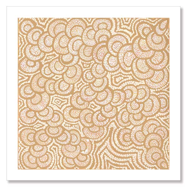 Lukarrara Jukurrpa Mustard Unframed Art Print