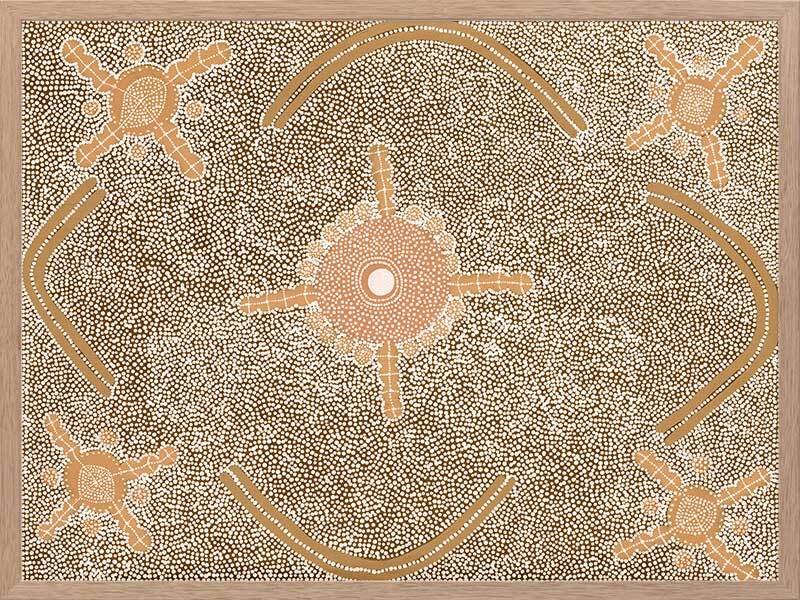 Mina Mina Jukurrpa IX Framed Art Print