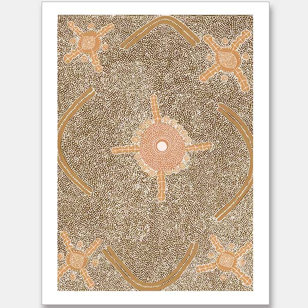 Mina Mina Jukurrpa IX Unframed Art Print