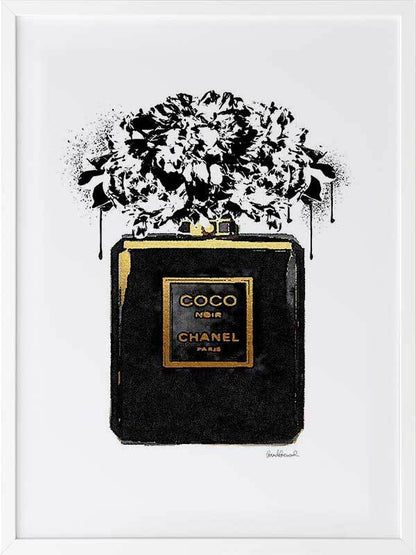 Coco Noir Framed Art Print