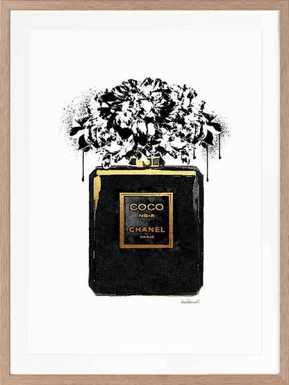 Coco Noir Framed Art Print