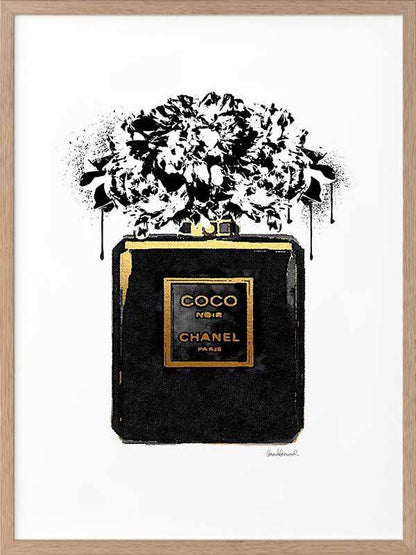 Coco Noir Framed Art Print