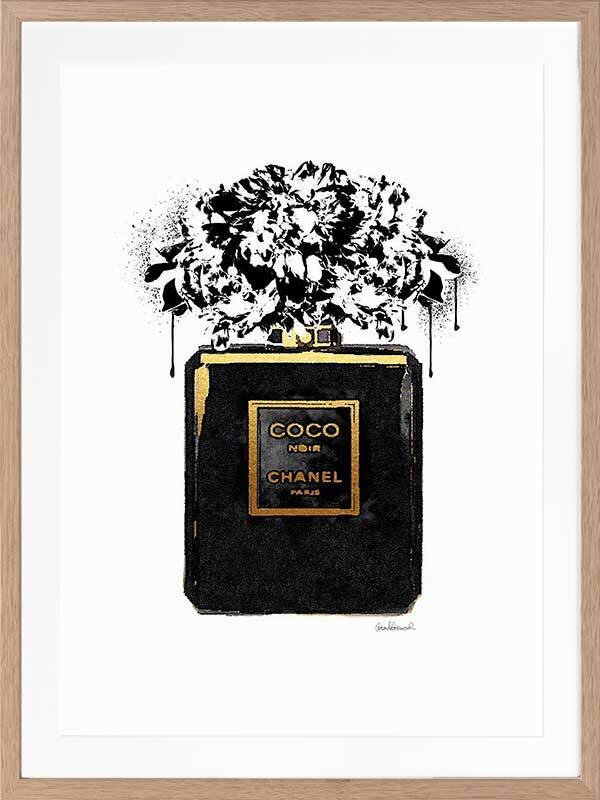 Coco Noir Framed Art Print