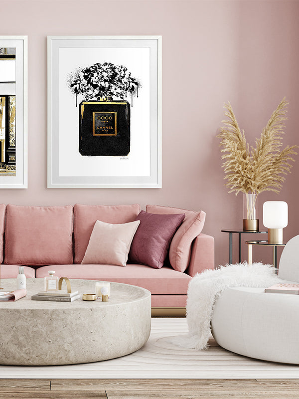 Coco Noir Framed Art Print | Lifestyle