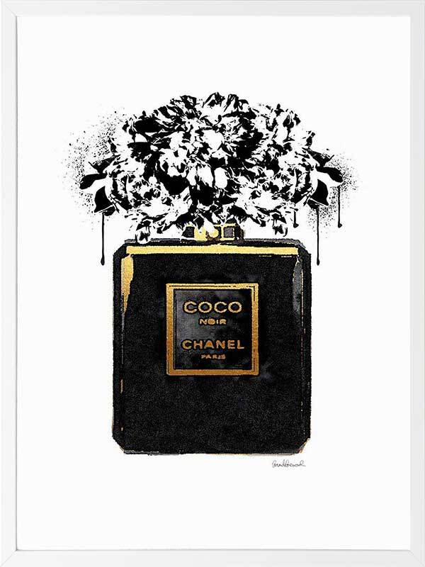 Coco Noir Framed Art Print