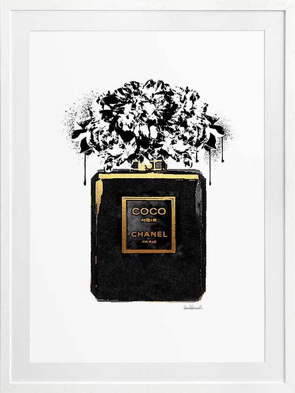 Coco Noir Framed Art Print