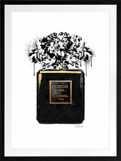 Coco Noir Framed Art Print