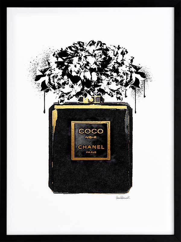 Coco Noir Framed Art Print