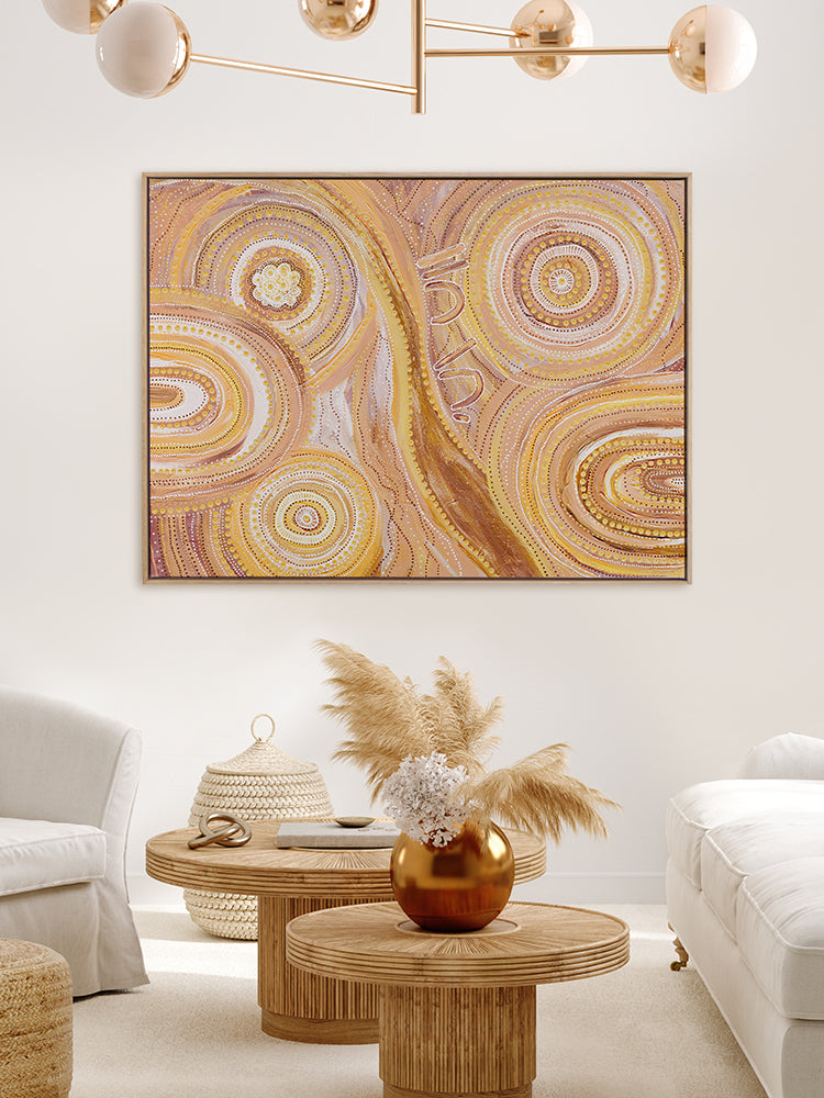 Ngurrbul Light Canvas Art Print | Lifestyle