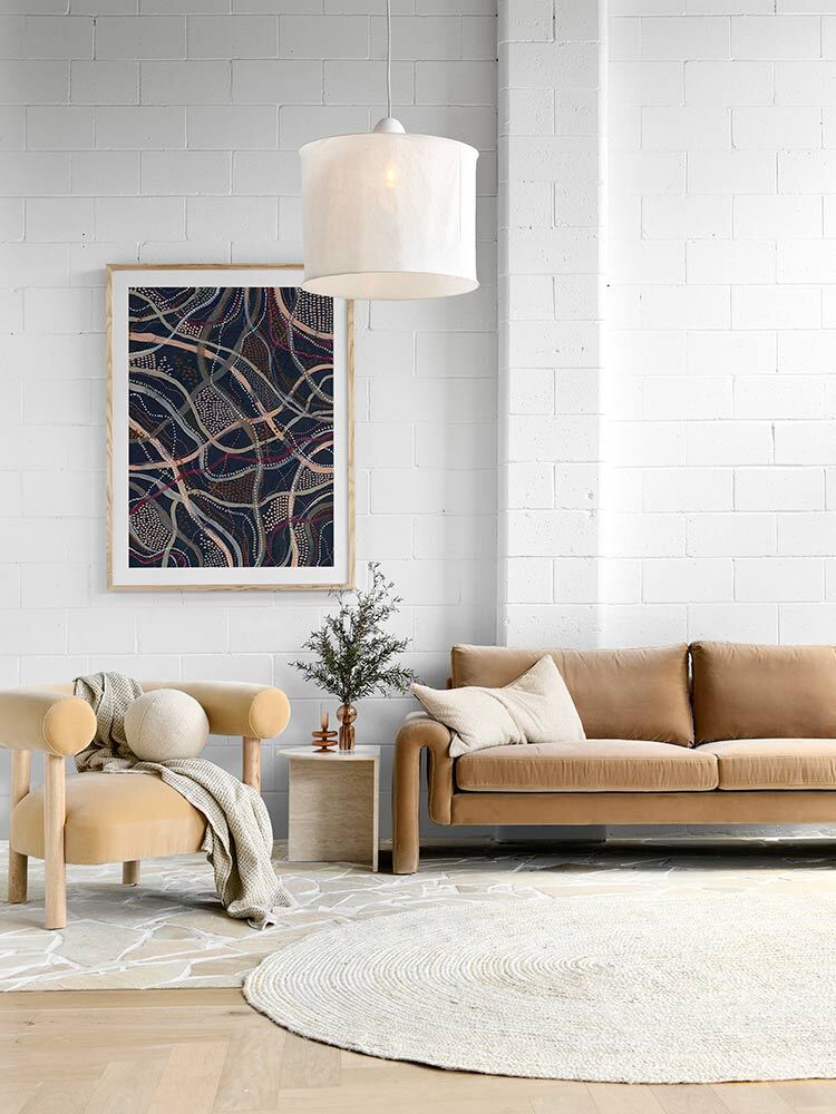 Winya, Bungu Framed Art Print | Lifestyle