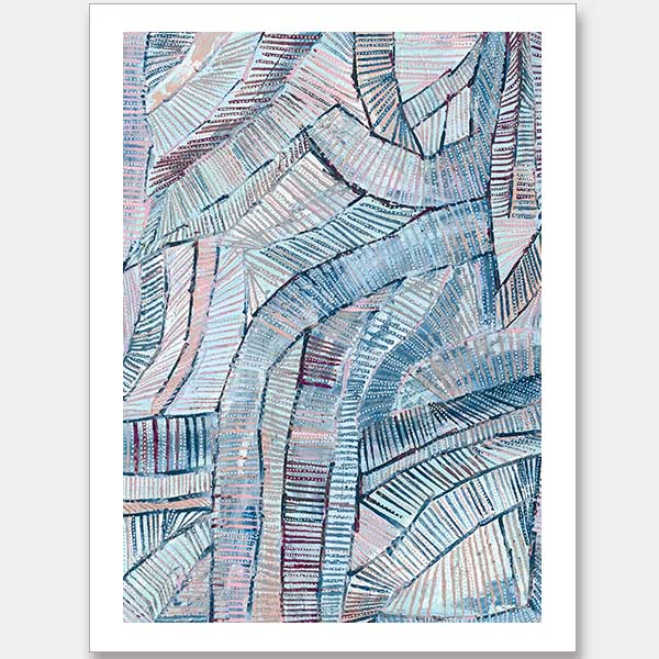 Dhala-bu-nya Bula Blue Unframed Art Print