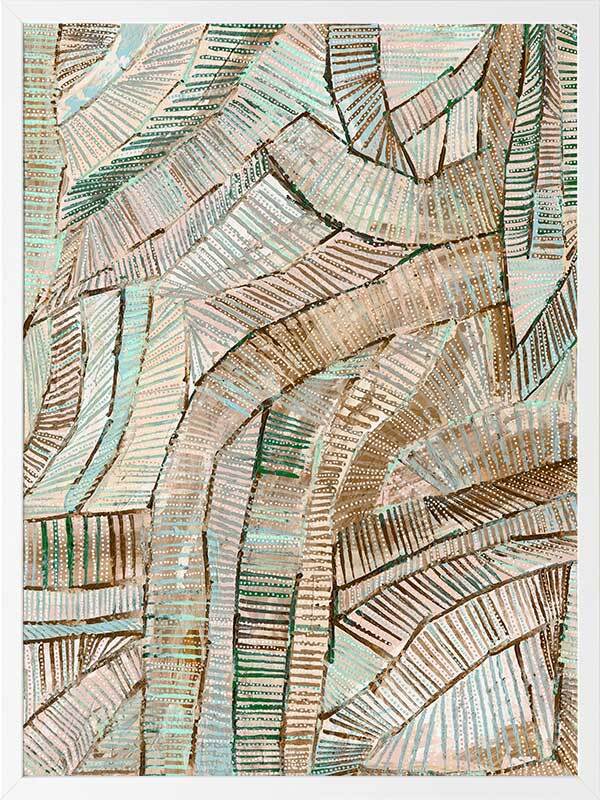 Dhala-bu-nya Bula Green Framed Art Print