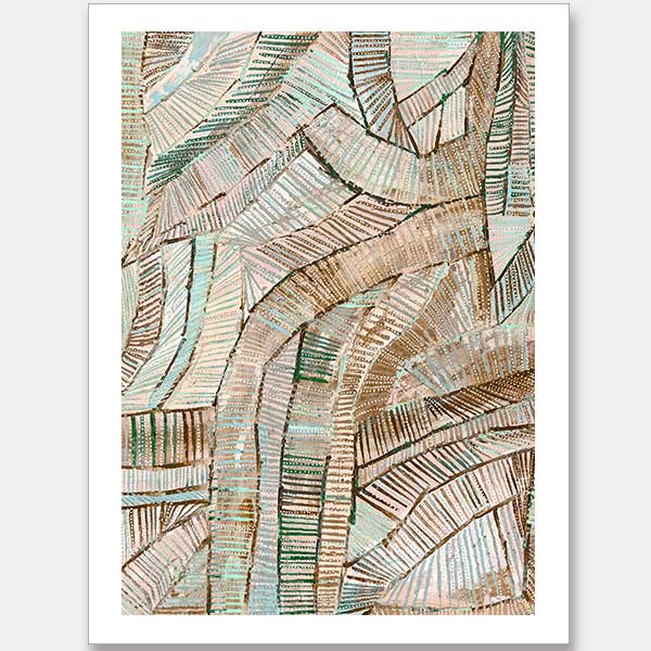 Dhala-bu-nya Bula Green Unframed Art Print