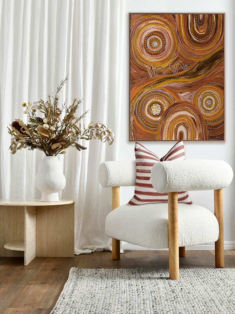 Ngurrbul Dark Canvas Art Print | Lifestyle