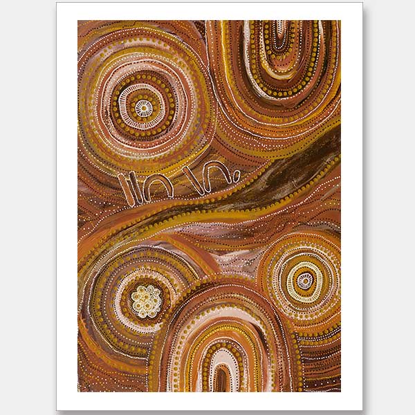 Ngurrbul Dark Unframed Art Print