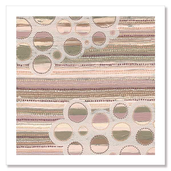 Wiradyuri Yiramiilan Purple Unframed Art Print 