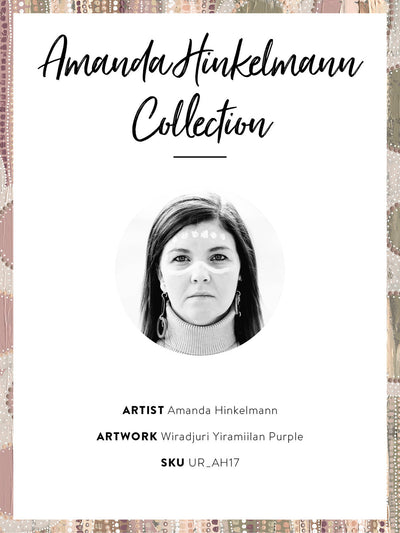 Wiradyuri Yiramiilan Purple Unframed Art Print 