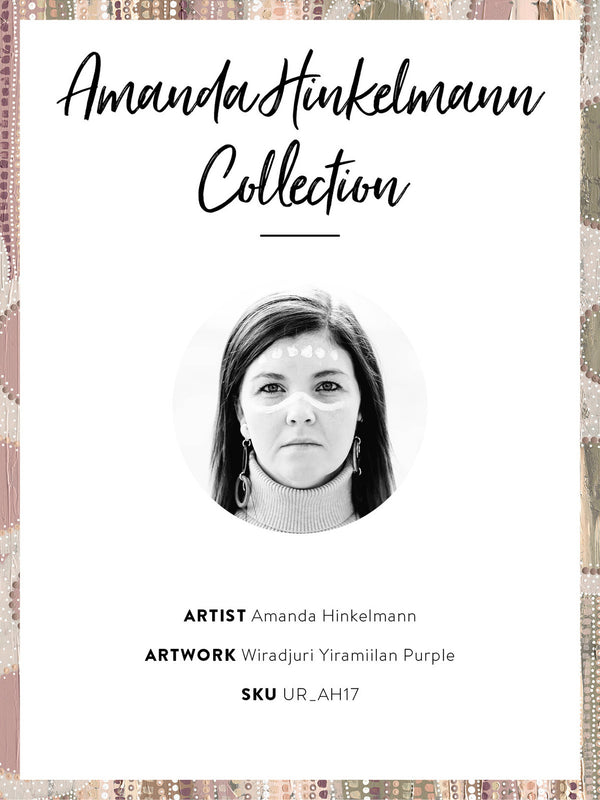 Wiradyuri Yiramiilan Purple Unframed Art Print 