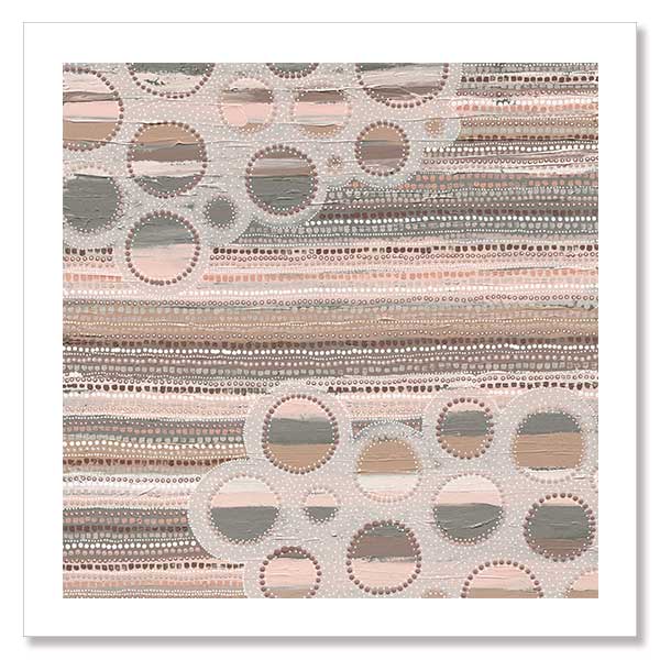 Wiradyuri Yiramiilan Grey Unframed Art Print 