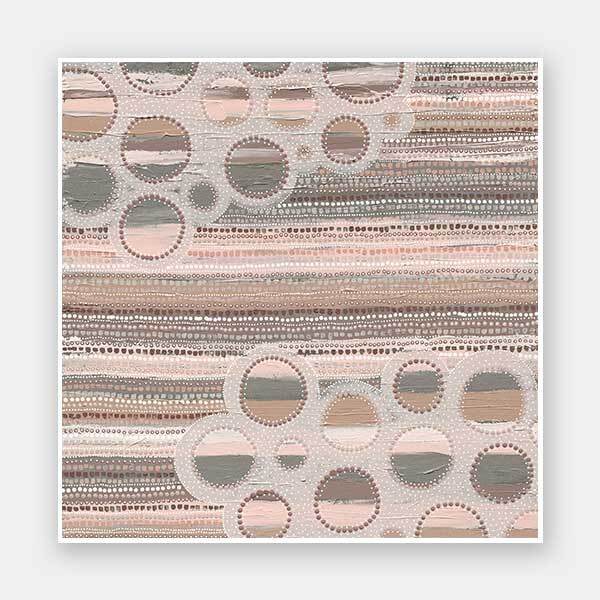 Wiradyuri Yiramiilan Grey Unframed Art Print 