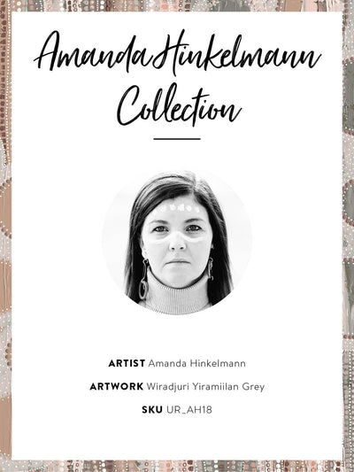 Wiradyuri Yiramiilan Grey Unframed Art Print 