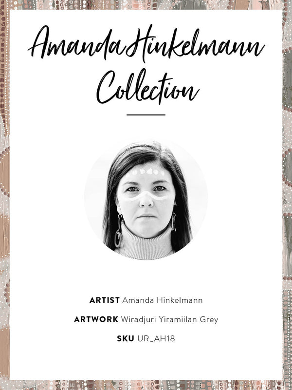 Wiradyuri Yiramiilan Grey Unframed Art Print 