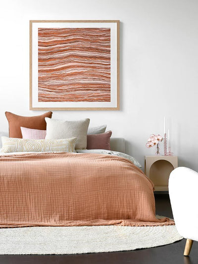 Dhaagun Red Framed Art Print  | Lifestyle