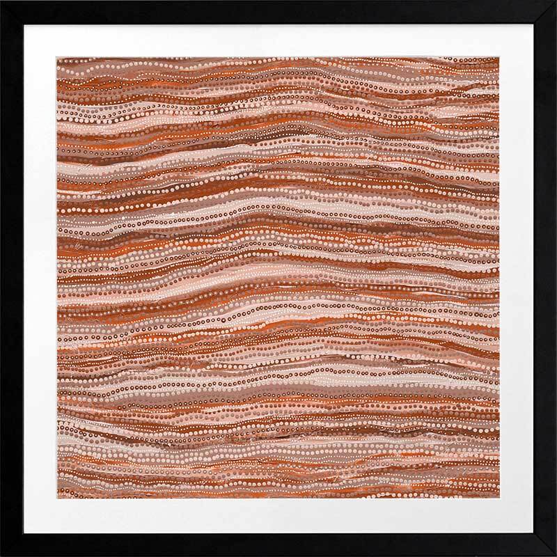 Dhaagun Red Framed Art Print 