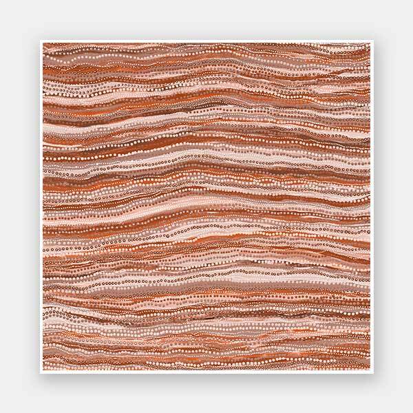 Dhaagun Red Unframed Art Print 