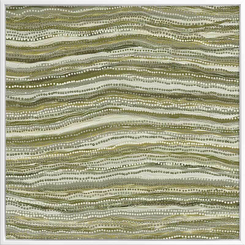 Dhaagun Green Canvas Art Print 