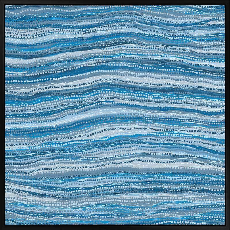 Dhaagun Blue Canvas Art Print 