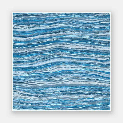 Dhaagun Blue Unframed Art Print 