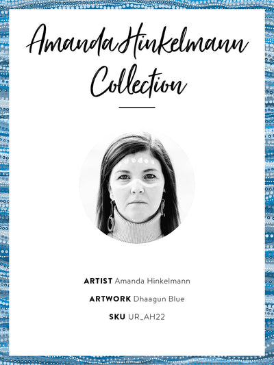 Dhaagun Blue Unframed Art Print 