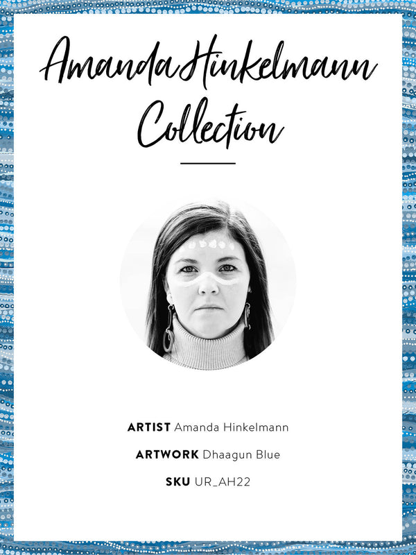 Dhaagun Blue Unframed Art Print 