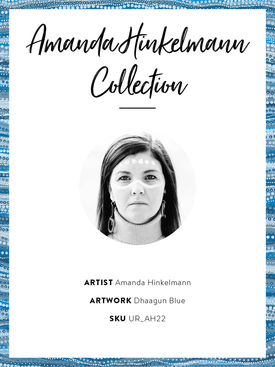 Dhaagun Blue Canvas Art Print 