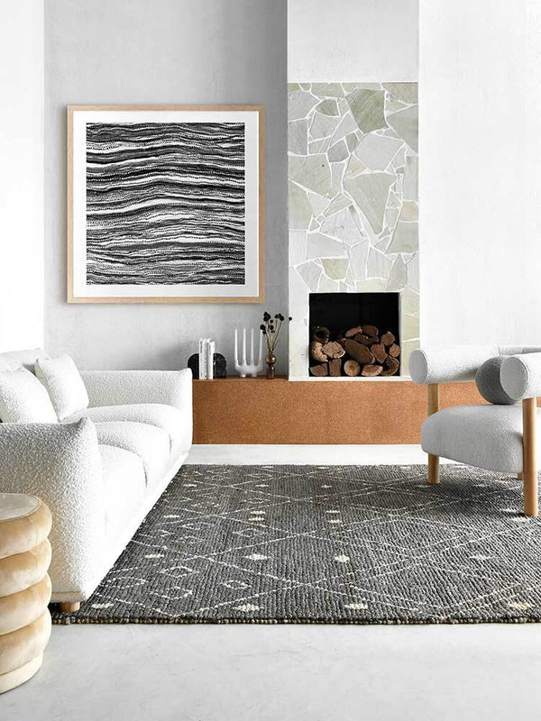 Dhaagun Black Framed Art Print  | Lifestyle