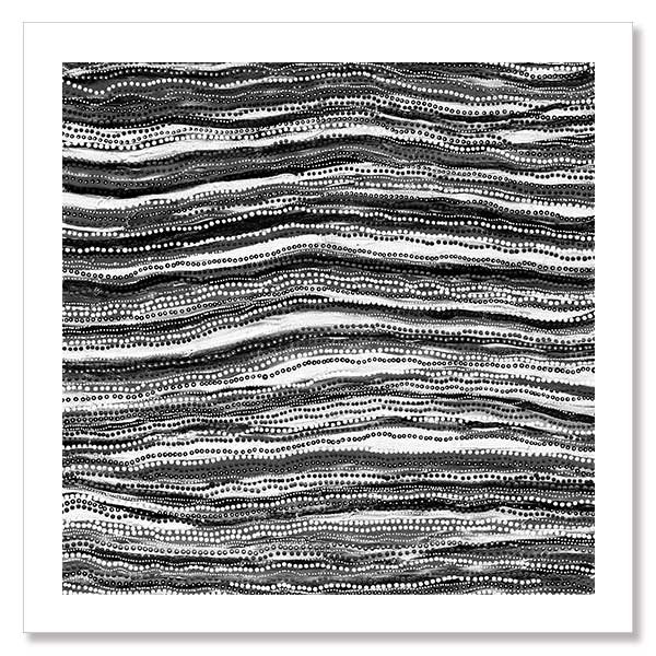 Dhaagun Black Unframed Art Print 