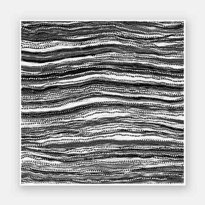 Dhaagun Black Unframed Art Print 