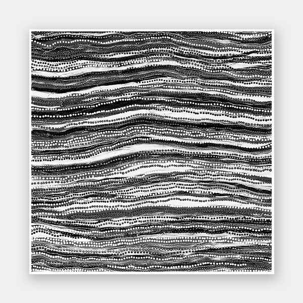 Dhaagun Black Unframed Art Print 