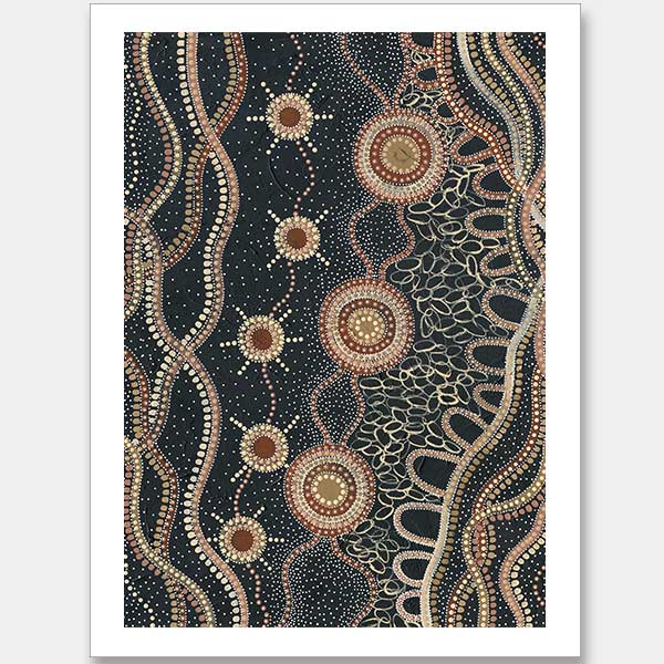 Murriyang Deep Blue Unframed Art Print