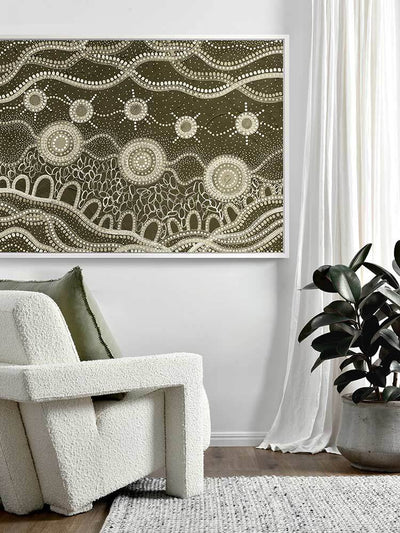 Murriyang Green Canvas Art Print | Lifestyle