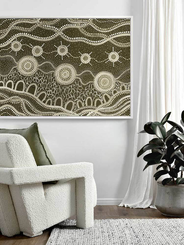 Murriyang Green Canvas Art Print | Lifestyle