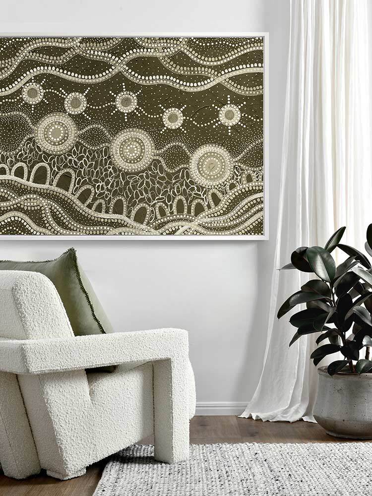 Murriyang Green Canvas Art Print | Lifestyle