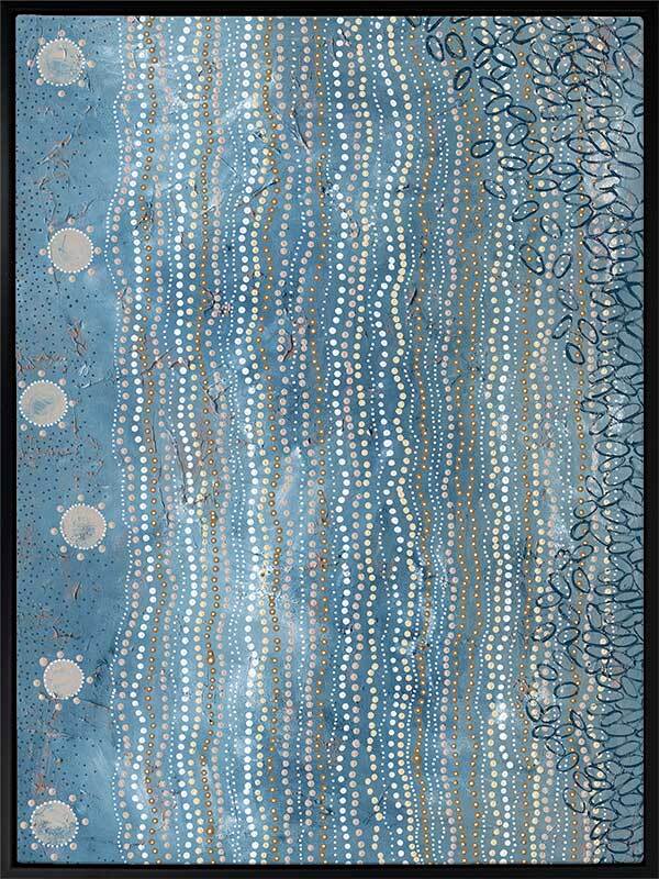 Wubunginya Blue Canvas Art Print