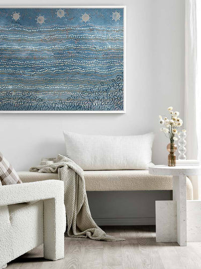 Wubunginya Blue Canvas Art Print | Lifestyle