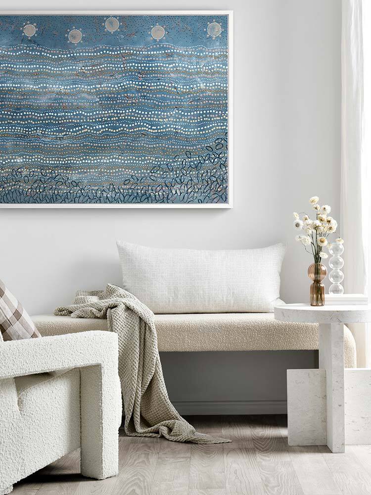 Wubunginya Blue Canvas Art Print | Lifestyle