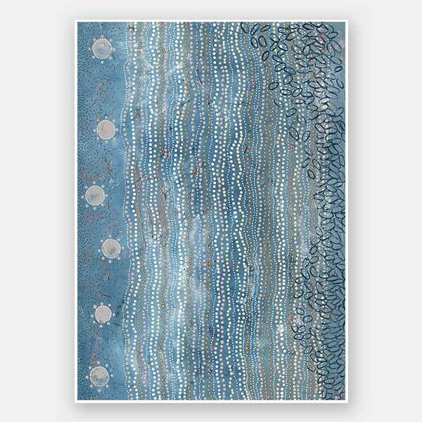 Wubunginya Blue Unframed Art Print